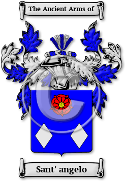 Sant' angelo Family Crest Download (jpg) Legacy Series - 150 DPI